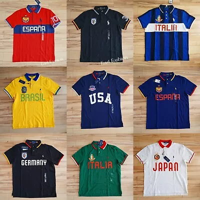 Polo Ralph Lauren Custom Slim Fit Big Pony Polo World Cup Country Shirt New • $79.99