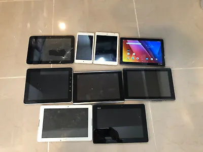 $80 • Buy AS IS Lot 9X Assorted Brands Tablets, ASUS, Acer, - FOR REPAIR, A295