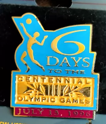 1996 Atlanta Olympics Summer Games 6 Days Volleyball Ltd. Edition Of 5000 Pin  • $5.99