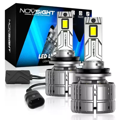 NOVSIGHT H9 H8 H11 LED Headlight Kit High Low Beam Super Bright 6500K 40000LM US • $79.88