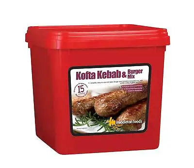 Middletons Kofta Kebab And Burger Mix | 2.5kg Tub • £29.99