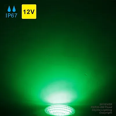 Green Light PAR36 LED Landscape Lamp 9W 12VWaterproofFor Bush/lawn/outdoor • $23.80