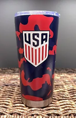 Team USA Soccer Tumbler Cup Camo Camouflage 20oz Stainless Steel Logo Brands • $13.99