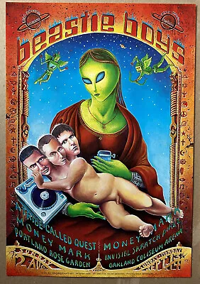 Beastie Boys Poster Emek Tribe Called Quest Portland Oakland Print 1998 BGP 201 • $339.67