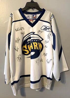 Reebok Lacrosse 2008 MINNESOTA Georgia ￼SWARM Jersey XL Signed By 13 Players • $200