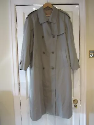 Vintage Aquascutum Raincoat Macintosh Trenchcoat 12 Aqua 5 • £10