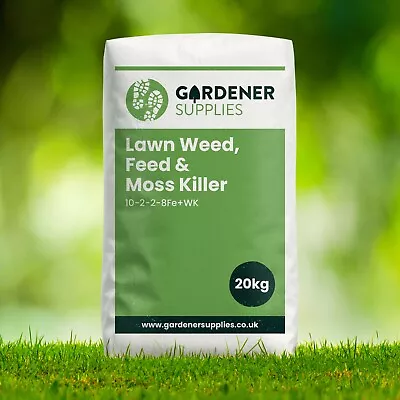 20kg Complete All In One Weed Feed Moss Killer Lawn Grass Fertiliser Pro • £39.95