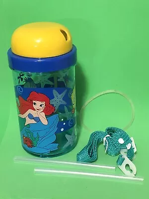 Zak Disney Little Mermaid Vintage But NEW Cup With Retractable Straw 90's • $12