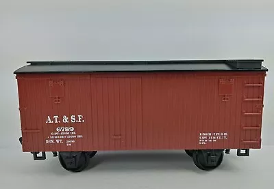 Eztec BOX CAR-Scientific Toy-Brown Train Car-A.T.&S.F 6789 • $29.99