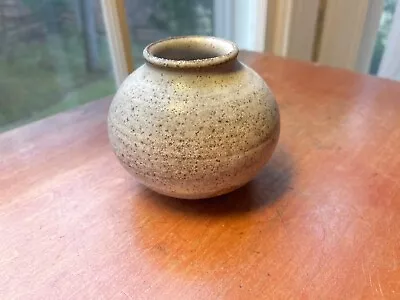 Mid Century Modern Fred Evangel Studio Pottery Vessel Vase • $40