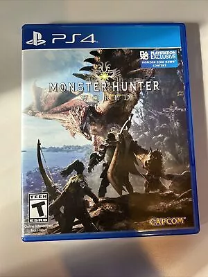 Monster Hunter World - (PS4 2018) • $10