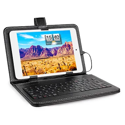 7.9  Inch Micro USB Keyboard Keypad Leather Stand Case Cover For Tablet PC USA • $10.37