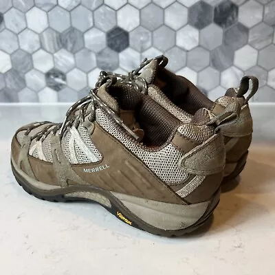 Merrell Siren Sport Vibram Hiking Trail Mesh J16962 Color Olive Womens Sz 9 • $17.99