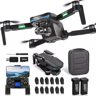 NMY Drones With Camera 4k 3-Axis Gimbal Foldable RC Quadcopter 5G WiFi GPS Adult • $217.99