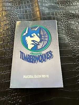 1989-1990 MINNESOTA TIMBERWOLVES - NBA Basketball Media Guide (1st Year) • $15