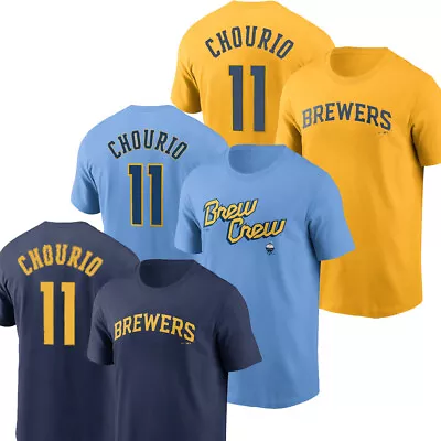HOT - Jackson Chourio #11 Milwaukee Brewers 2024 Player T-Shirt Gift For Fans • $35.99
