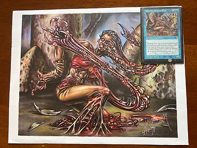 MTG RARE Volrath's Shapeshifter Card And Print Art Signed By Ron Spencer -LOOK- • $395