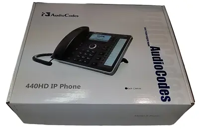 AudioCodes 440HD IP Phone GGWV00609 VoIP Color LCD Screen 6-line Office NEW OPEN • $27.30