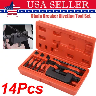 Motorcycle Bike Drive Cam CHAIN BREAKER Splitter Link Riveter Riveting Tool Set • $18.99