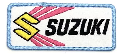 Suzuki Motorcycles ATV Racing Iron Sew On Patch Retro Vintage Style Hat Cap • $5.60