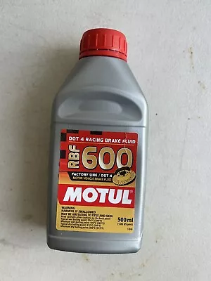 Motul RBF 600 DOT4 Fully Synthetic Racing Brake Fluid 500mL 100949 • $19.99