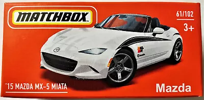 2022 Matchbox Power Grabs #61 - '15 Mazda Mx-5 Miata - New In Box • $7