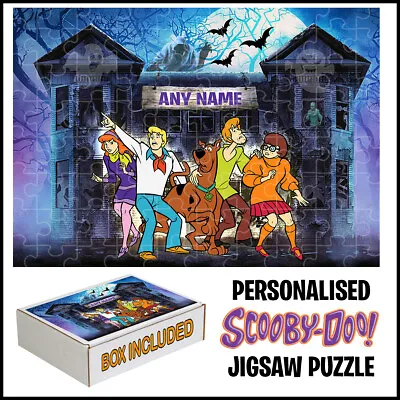 Personalised Scooby Doo Jigsaw Puzzle-Best Gift For Fans  Add Any Name • £11.99