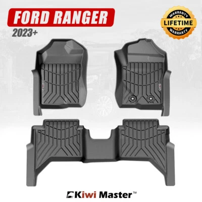 $179.95 • Buy KIWI MASTER 3D Car Floor Mats TPE Liner For Ford Ranger Next Gen 2023+