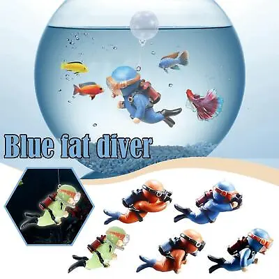 $3.54 • Buy Air Action Exploring Scuba Diver Fish Tank Aquarium Ornament Decor Bubble R3S7