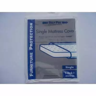 MATTRESS COVER Single Bed   Large Plastic Bag For Moving & Storage Decorating • £4.99