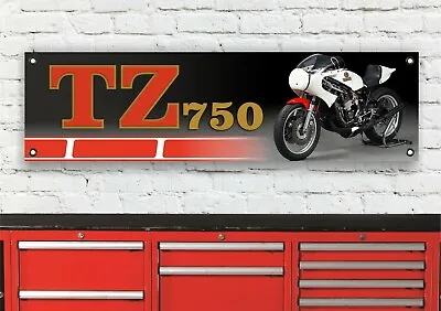 Br227b Yamaha Tz750 Garage Workshop Banner Sign • $42.49