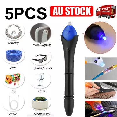 Quick 5 Second Fix UV Light Liquid Glass Welding Compound Glue Repair Pen Tool • $11.01