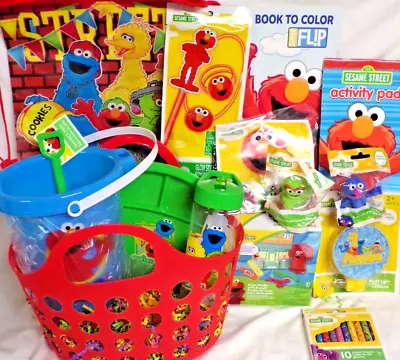 NEW Elmo EASTER GIFT BASKET SESAME STREET OUTDOOR TOYS ACTION FIGURE PLAY SET • $42.99