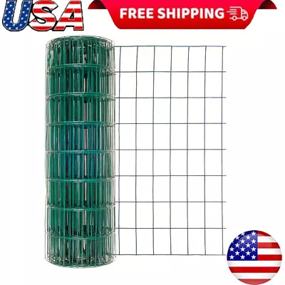 Steel Wire Fence Landscaping Garden Center Vinyl Coated Farm Animal Barrier New • $37.23