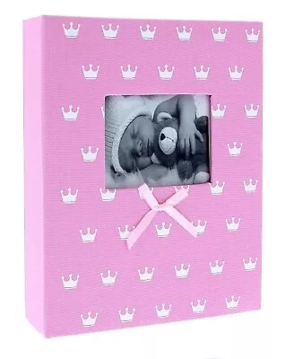 Pink Slip In Photo Album 200 6 X 4  Photos New Baby Girl Keepsake Birthday Gift • £11.99