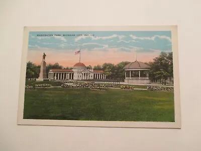 Michigan City Indiana Postcard Washington Park IN • $5.99