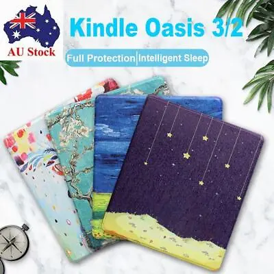 PU Leather Smart Cover Protective Shell For Kindle Oasis 2/3 Home Office • $14.70