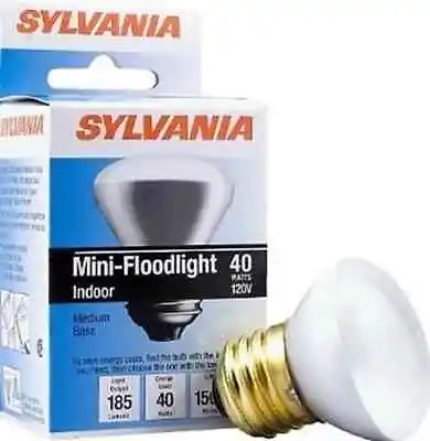 SYLVANIA 40W 120V Mini-Floodlight Indoor Medium Base Reflector R14 Light Bulb • $4.99