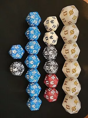 Lot [21] MTG D20 Spindown Dice With Bag • $10.50