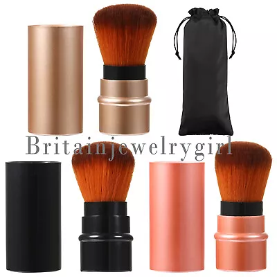 3pcs Retractable Makeup Brush Cosmetic Blush Brush Foundation Powder Kit • $12.98