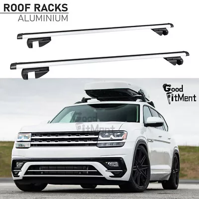 For VW Volkswagen Atlas SUV Car Roof Rack Cross Bars 54  Luggage Carrier W/ Lock • $139.40