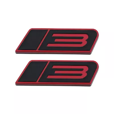 2Pcs Metal Red & Black ROUSH Stage 3 Logo Car Emblem 3D Sport Turbo Auto Badge • $9.99