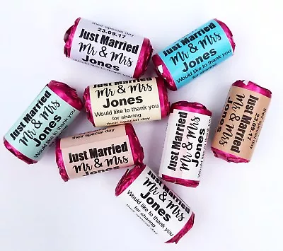 Personalised Love Heart Sweet Labels Wedding Favour Anniversary Sticker #031 • £149.99