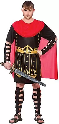 Mens Roman Warrior Costume Fancy Dress Costume Halloween World Book Day • £9.89