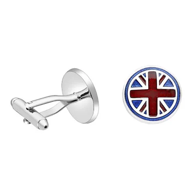 Creative Cufflink. Union Jack Sleeve Nail British Flag Button Football • £6.19