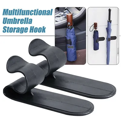 2x Car Umbrella Hook Holder Hanger Clip Fastener Vehicle Interior Accessories • $7.89