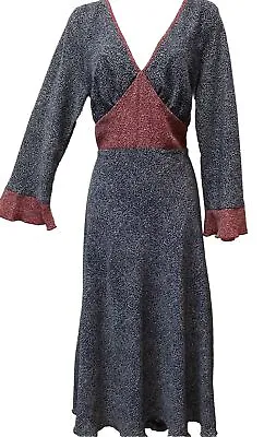 Jonathan Martin Women 16 Y2K VTG  Cottagecore Empire Waist Ruffle Sleeve Dress • $32.61