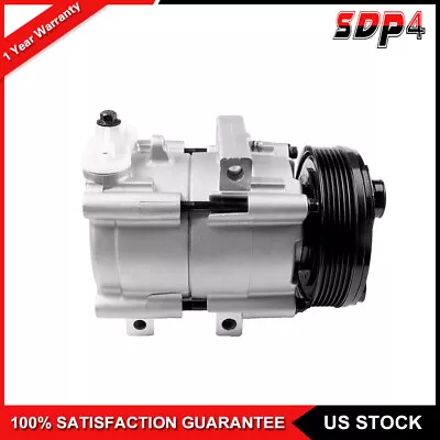 AC A/C Compressor For 1997-2006 Ford F-150 Heritage 2004 F-150 Heritage 4.2L • $100.88