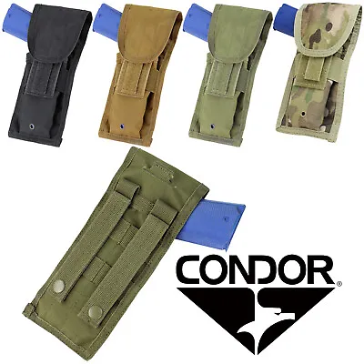Condor MA10 Modular MOLLE PALS Hook And Loop Flap Vertical Pistol Pouch Holster • $14.95