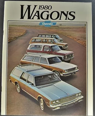 1980 Chevrolet Station Wagon Brochure Caprice Impala Malibu Excellent Original • $3.95